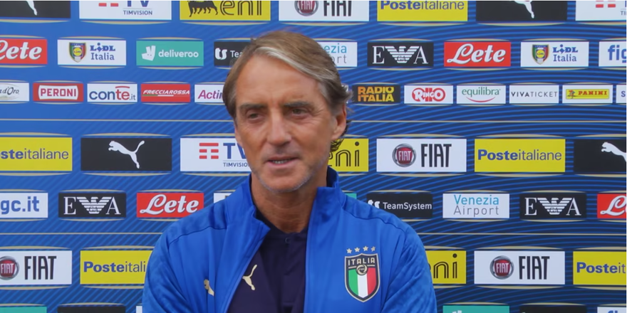 Il CT dell'Italia Campione d'Europa Roberto Mancini